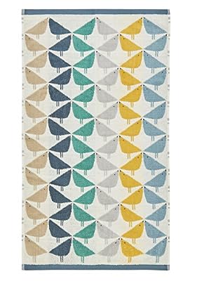Scion Lintu Serviettes, Coton, Cool Lagoon, 40 x 70 x 0.2 cm