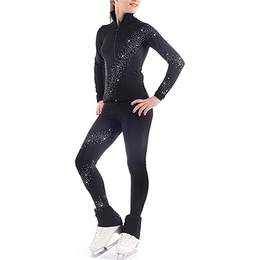 Leggings Da Pattinaggio Artistico In Spandex - Calzamaglia Termica Per Donne, Ideale Per Ghiaccio E Rotelle - Foto 2