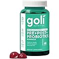 Goli Nutritional Supplement, Pre+Post+Probiotics Gummy - 60 Count - World's First 3-in-1 Gluten-Free, Vegan, Non-GMO, and Gelatin-Free
