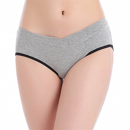 maternity seamless low-waist comfy knicker underwear for women pregnant briefs underpant U shape sleepwear M