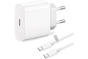 YEONPHOM Cargador iPad Carga Rapida, 25W Cargador USB C Carga Rapida con 2M Cable USB C a USB C para iPad Pro 12.9/11,iPad Mini 6, Cargador Rapido iPad Enchufe