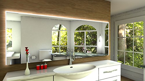 Laon Badspiegel mit LED Beleuchtung - B: 130 cm x H: 90 cm