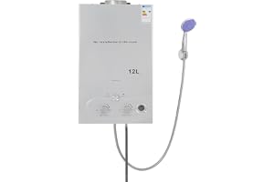 Gasvarmvattenberedare, 16 KW/24 KW LPG propan varmvattenberedare tanklös omedelbar varmvattenberedare med duschhuvud och dusc