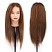 Hairdressing 99% Professional Real Human Hair 26 Inch,CoastaCloud Training Mannequin Head Hairdresser Human Hair with Clamp