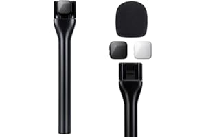 SUNMON Impugnatura per Microfono DJI Mic Mini e Rode- Set di Adattatore per Microfono Portatile per DJI Mic Mini con Filtro Antipop, Supporto per Microfono Lavalier per Intervista Reportage