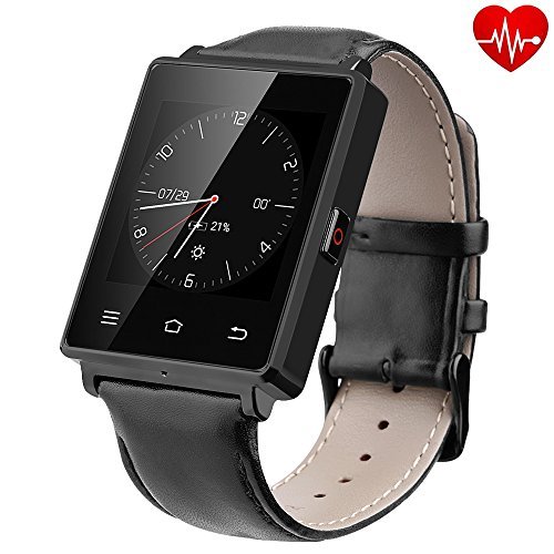 No. 1 D6 Android 5.1 3 G Smart Watch Phone mtk6580 Quad Core 1.3 GHz 1 GB RAM 8 GB ROM GPS WIFI Bluetooth 4.0 1.63 pulgadas Health Tracker