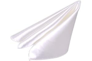 Trimming Shop Italien Carré Satin Mouchoir pour Tenue Habillée, Mariages, Bal, Célébration, Bal, Fêtes - Unisexe, Design Classique