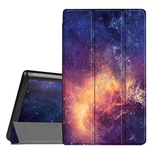 Fintie Hülle für Amazon Fire HD 8 Tablet (8-Zoll, 7. Generation - 2017) - Slim Cover Lightweight Schutzhülle Tasche mit Standfunktion und Auto Schlaf / Wach Funktion, Die Galaxie