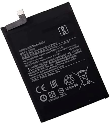 Accu compatibel met Xiaomi Redmi Poco M3 POCOPHONE BN62 6000 mAh hoge capaciteit met demontageset inbegrepen