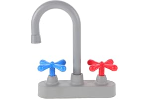 Toyvian Robinet Cuisine Jouet, Simulation Plastique pour Garçon Fille Robinets De Cuisine Jouet Accessoires Évier pour Jeu De RôLe À La Maison Et ExtéRieur