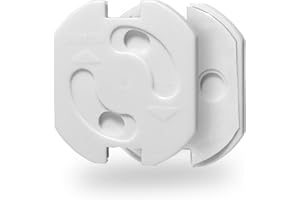 ORAGKE Steckdosen Kindersicherung, 20 Stück Steckdosenschutz Kindersicherung mit Drehmechanik, Steckdosensicherung für Kinder & Baby, Kindersicherung Steckdose mit Kleber, Weiß