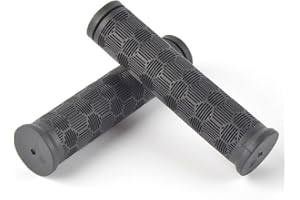 Puupaa Lot de 2 poignées de vélo longues et courtes en caoutchouc antidérapant - Longueur 70-125 mm