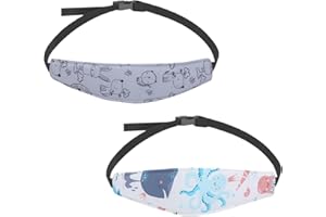 DIIWMME 2 Packs Autositz Schlaf Kopfstütze Gurt Atmungsaktiv Verstellbar Baby Kinder Sicherheit Kopfstütze Hugger Autositz Kopfstütze für Baby Schlaf