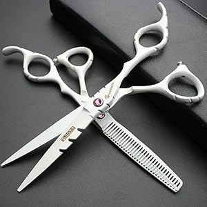 6 inch Japan 440c Sharp Professional Hairdressing Scissors 17.5 Hairdresser Hair Cutting and Hair thinning Dedicated… - Image 2