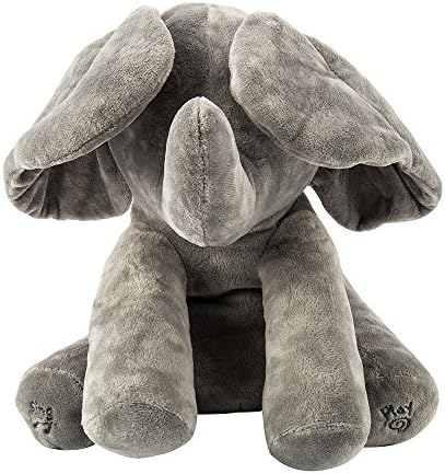 Elephant Plush Toy Singing Songs Animated Music Elephant Ears Flappy Stuffed Baby Kids Doll Gift Grey