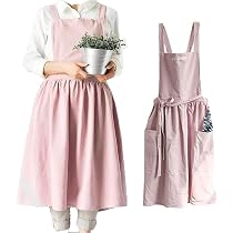 TRIXES Kinderschürze Mit Blumenmuster & Taschen – Zum Kochen, Backen & Basteln
