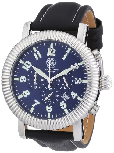 Constantin Durmont Herren-Armbanduhr Airman CD-AIRM-QZ-LT-STST-BL Constantin Durmont Herren-Armbanduhr Airman CD-AIRM-QZ-LT-STST-BL