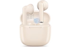 AsiceSound Ecouteurs Bluetooth sans Fil, Écouteurs sans Fil Bluetooth 5.3 avec Réduction Casque Bluetooth Hi-FI Son Stéréo, Contrôle Tactile, 46 Heures Durée de Lecture