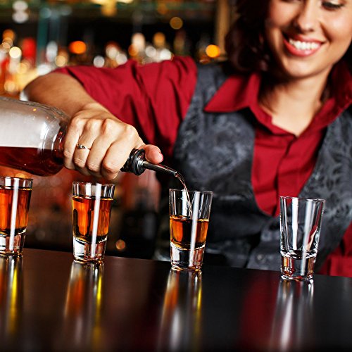 Bartender Wesentliche Tool Kit für Cocktailshaker – Professionelle Gewichteten Bar Löffel 30cm, Holz Muddler 25cm, 2 Ausgießer und Eiszange – Premium Qualität - 4