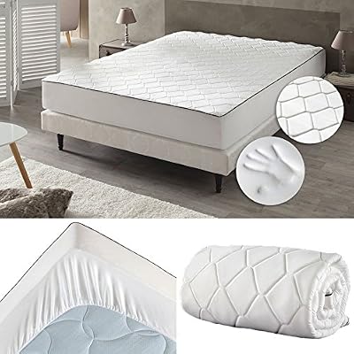 ProBache - Drap housse mémoire de forme 140x190 cm surmatelas mousse