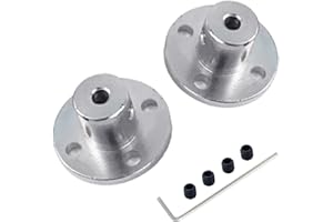 BORDSTRACT 2 Pièces 3mm Coupleur D'arbre à Bride Rigide, Acier 45# Coupleur à Bride Connecteur D'arbre De Guidage De Moteur Pour Modèle RC, Pièces De Bricolage