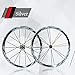 Price comparison product image ACCDUER Professional Broken Wind Trail Folding Wheel Set, Focus On Quality to Create Pure Hand-made, Enjoy Your Riding Life,Silver