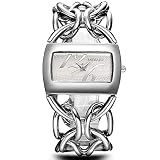 SW Watches BAOSAILI Real Vergoldung Circel Strap Frauen-Luxusuhr-Kleid-Uhr Japan Movt Charme Damen Armbanduhr,Silver
