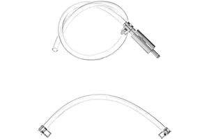 QWORK® Brake Bleeding Kit, Universal Hydraulic Brake Bleeder Clutch Bleeding Hose One Way Valve Tube Bleeding Tool Kit for Car Motorbike Motorcycle