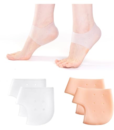 Silicone Gel Hielkussen, 5 Paar Hielspoor Inlegzolen, Hielkussen, Professionele Hielkussen Inlegzolen, Hielkussen Hielbescherming Voor Schoenen, Voor Het Verlichten Van Fasciitis Plantaris(L