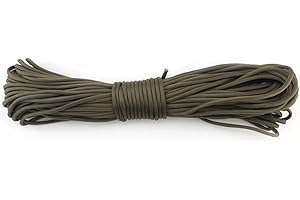 LU2000 100ft 31m Paracord Parachute 440lb Survival Cord, Outdoor Survival Rope Lanyard with 7 Strand Core Desert Rope for Sport Camping Hiking Travelling Outdoor Home (Army green)