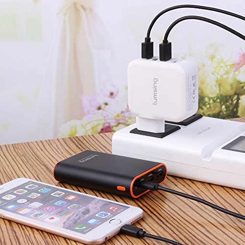 Lumsing Schnellladegerät 4-Port USB Wandladegerät, Wall Charger mit 3 Smart Ports und 1 Quick-Charging Port für iPhone, Samsung, HTC, Nokia iPad, iPod, Nexus usw. – Weiß - 8