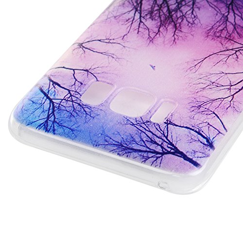 Lanveni Samsung Galaxy S8 Hülle, Handyhülle Galaxy S8 Case Etui Protective Case Cover TPU Silikon Schutzhülle Bumper Handytasche TPU-Bumper Weiche Silikon Case mit Bunte Gemalt Design (Woods) - 4