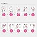 EZGO® Rechargeable silicone Facial Cleaning Face Cleaner Brush,Deep Vibrating Waterproof Facial Cleaning System for Skin Care,Blackhead Acne Blemish Extract,SPA Device USB Socket (Rosy)