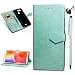 Produktbild Vogu'SaNa Handyhülle Kompatible für Xiaomi Redmi 6/Redmi 6A Hülle Mandalas Muster Leder Tasche Flipcase Cover Soft Case Schutzhülle Handytasche Skin Ständer Klapphülle Schale Bumper Deckel-Mintgrün