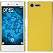 Produktbild PhoneNatic Case für Sony Xperia X Compact Hülle gelb gummiert Hard-case + 2 Schutzfolien