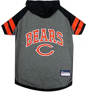 Pets First Chicago Bears Hoodie T-Shirt, Small