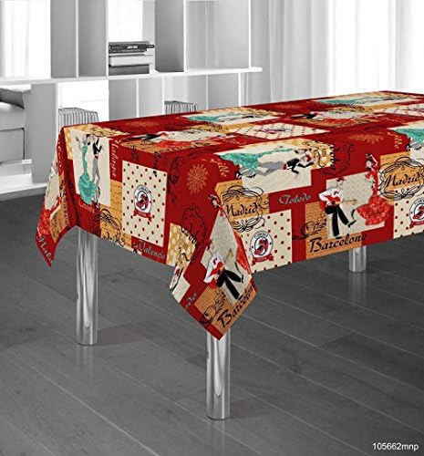 Manteles Spanish Punched-out Network Stain-Resistant Colours Spring Décor 200 x 150