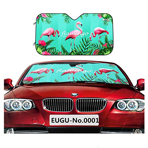 EUGU Pare-Soleil pour Pare-Brise de Voiture,Pare-Soleil pour Bouclier Thermique,Garder Le Véhicule au Frais,épaissir 5 Couches UV,Bloquer Les Rayons UV à 99% et Protéger L'intérieur