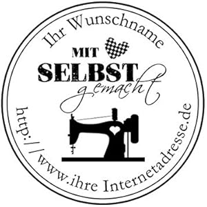 Handmade Stempel | Mit Herz selbst gemacht - mit Nähmaschine