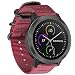 Produktbild Fintie Armband für Garmin Vivoactive 3 / Garmin Vivoactive 3 Music/Forerunner 645 Music - Premium Nylon atmungsaktive Uhrenarmband verstellbares Ersatzband mit Edelstahlschnallen, Rot