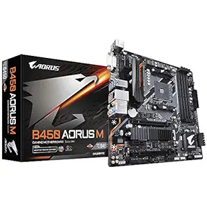 GIGABYTE B450 AORUS M Motherboard with Hybrid Digital PWM, M.2 with Thermal Guard,RGB Fusion 2.0