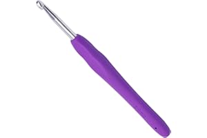 SUVSOON 5mm Crochet Hooks Crochet Knitting, Ergonomic Soft Handles Crochet Hooks for Arthritic Hands, Light and Comfortable Crochet Tool,Crochet Tool for Knitting Suitable for Beginners (5.0mm)