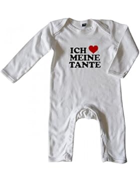 Mikalino Baby Schlafanzug Ich liebe meine Tante langarm