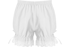 CHICTRY Kids Girls Dance Shorts Ruffle Bowknot Bloomers with Lace Trim Pettipant Safety Shorts Undershorts Bottoms Underwear