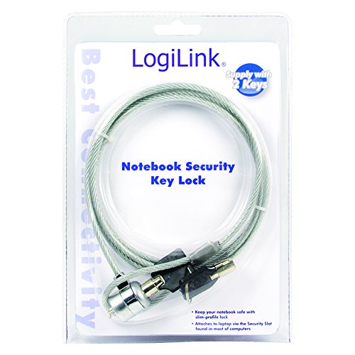 LogiLink Notebook Diebstahlsicherung mit Schloss silber - 3