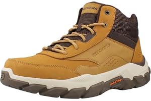 Skechers herr Skechers Santoro HopkinsVandringskänga | Vardaglig, avslappnad passform, luftkylt minnesskum, Goodyear yttersul