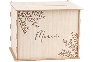 Artifetes Générique - URNE Bois Merci RÉUTILISABLE 30X23.5X23.5CM Nature