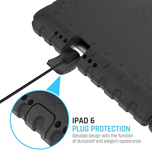 iPad Air 2 Kinder-Schutzhülle: sicherer, stoßfester Schutz für Apple iPad Air 2 (6. Generation) kindersicher + ultra leicht + komfortabler Tragegriff + faltbarer Ständer - 6
