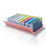 8x Kompatible XXL Tintenpatronen - 1x BK, 1x C, 1x M, 1x Y, 1x PC, 1x PM, 1x GY, 1x LGY.