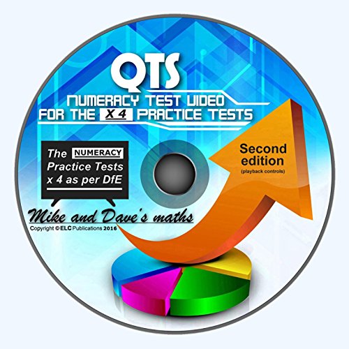 QTS Numeracy Skills Test: audio-visual WINDOWS CD for all 4 Practice Tests 2017